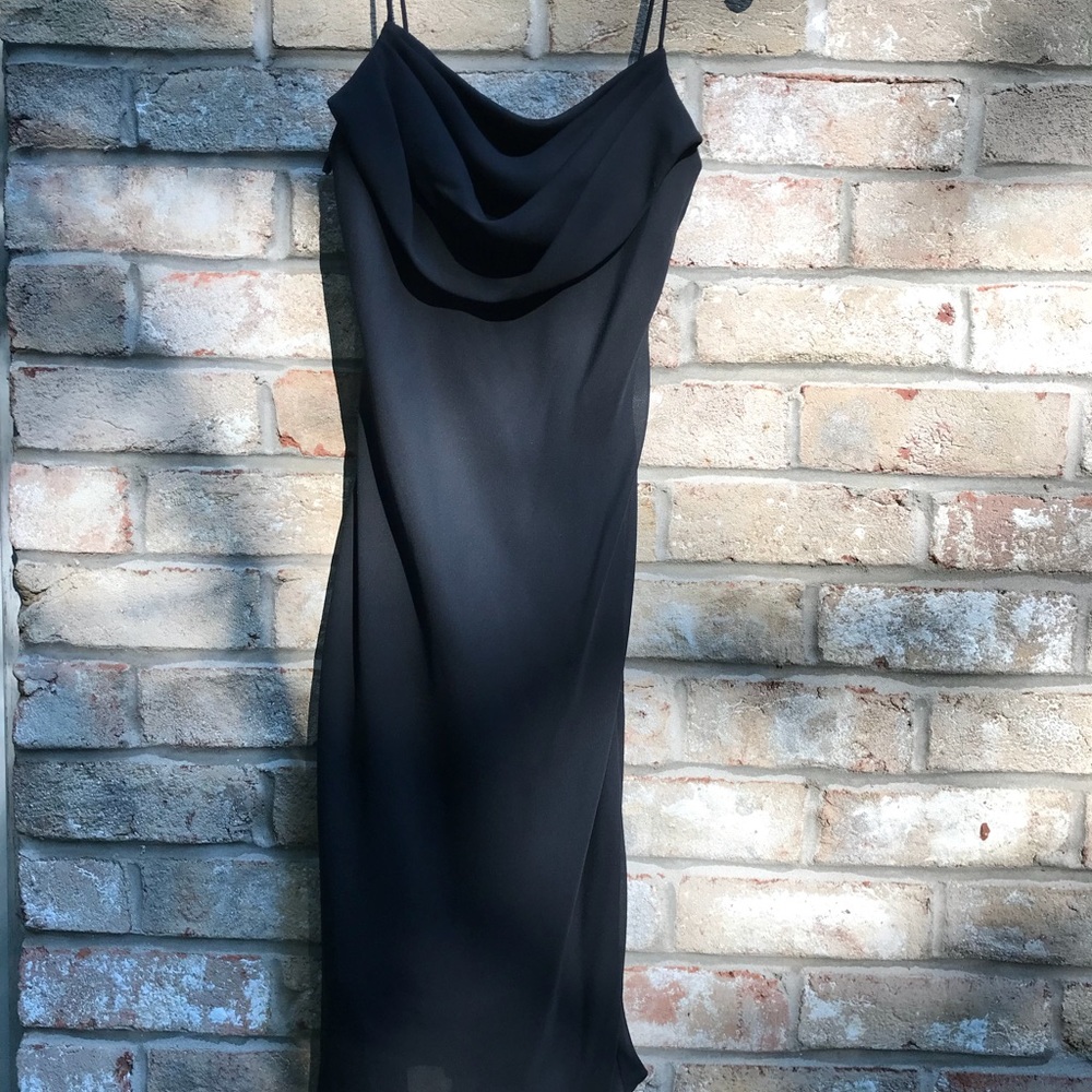 Sexy Black Slip Dress